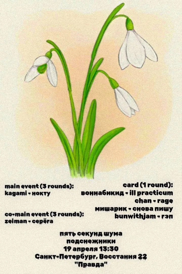 пять секунд шума - подснежники
